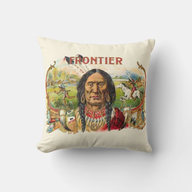 Frontier Cigar Advertising Cushion (Front)