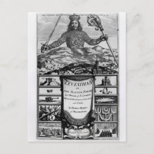 Frontispiece by Thomas Hobbes  of Malmesbury Postcard