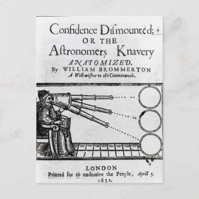 Frontispiece Confidence Dismounted;Astronomer Postcard (Front)