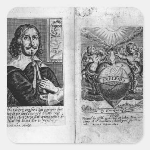 Frontispiece  'Emblems' Square Sticker