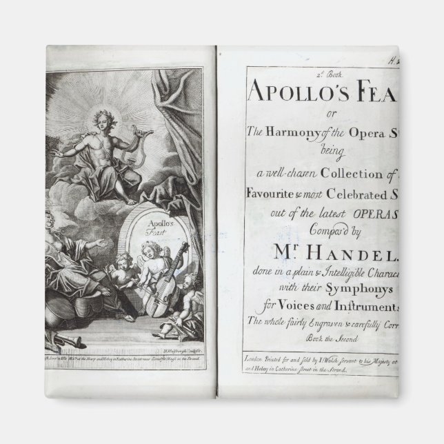 Frontispiece for Apollo's Feast, c.1734 Magnet (Front)