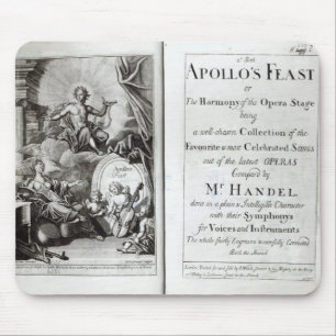 Frontispiece for Apollo's Feast, c.1734 Mouse Pad