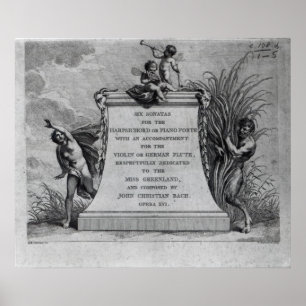 Frontispiece for six sonatas by John Poster