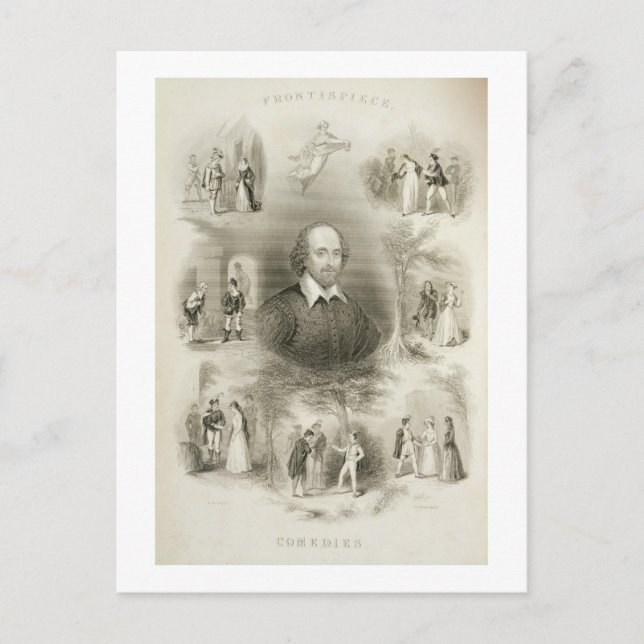Frontispiece for the 'Comedies', from 'The Complet Postcard (Front)