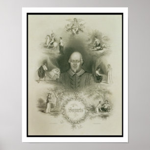 Frontispiece for the 'Sonnets', from 'The Complete Poster