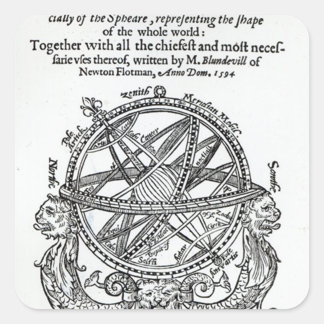 Frontispiece from 'A Plain Treatise �' Square Sticker (Front)