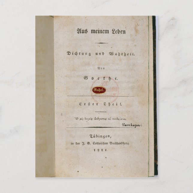 Frontispiece from 'Out of my Life Postcard (Front)