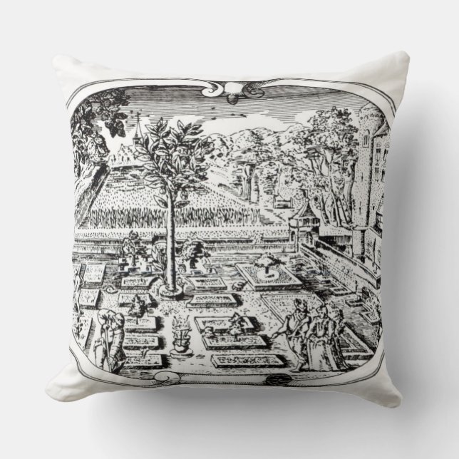 Frontispiece, from 'The Herball', by John Gerard ( Cushion (Front)