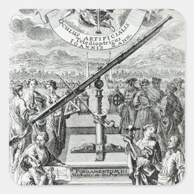 Frontispiece 'Oculus Artificialis Square Sticker (Front)