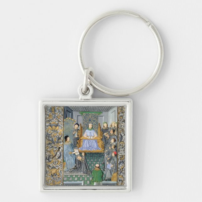 Frontispiece of Antonio de Nebrija's  'Gramatica' Key Ring (Front)