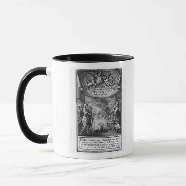 Frontispiece of 'Index Librorum Prohibitorum' Mug (Left)