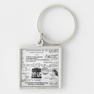 Frontispiece of 'La Defence et Illustration Key Ring