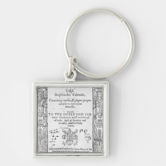 Frontispiece of 'The Shepeards Calender' Key Ring (Front)