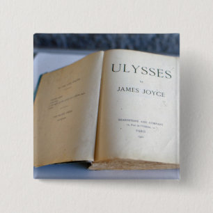 Frontispiece of 'Ulysses' by James Joyce 15 Cm Square Badge