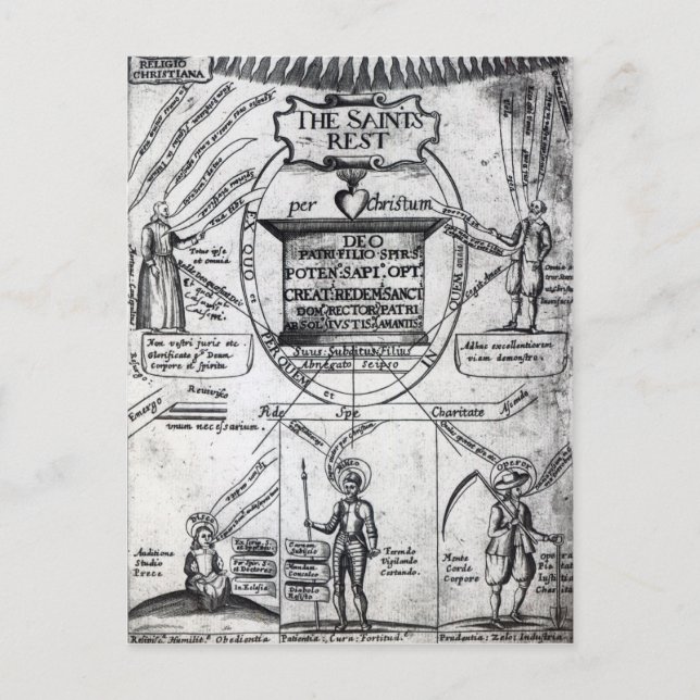 Frontispiece,  'The Saints Everlasting Rest' Postcard (Front)