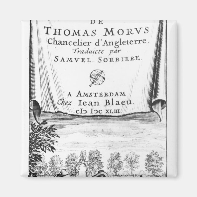 Frontispiece, 'The Utopia of Thomas More' Magnet (Front)