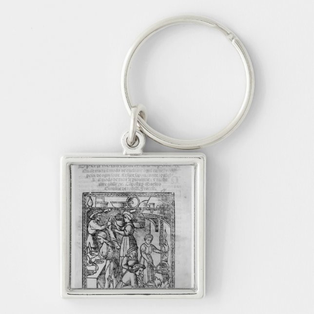 Frontispiece to an Italian cook book Key Ring (Front)