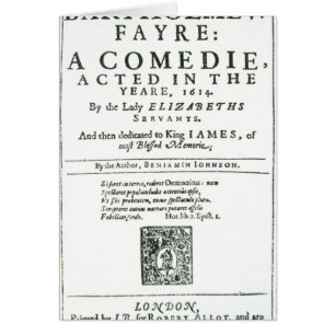 Frontispiece to 'Bartholomew Fair'