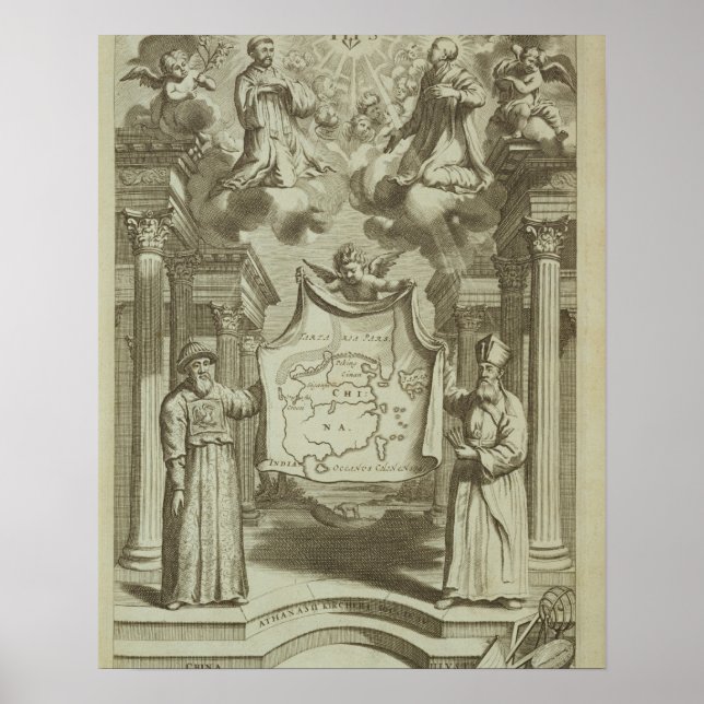 Frontispiece to 'China Illustrated' by Athanasius Poster (Front)