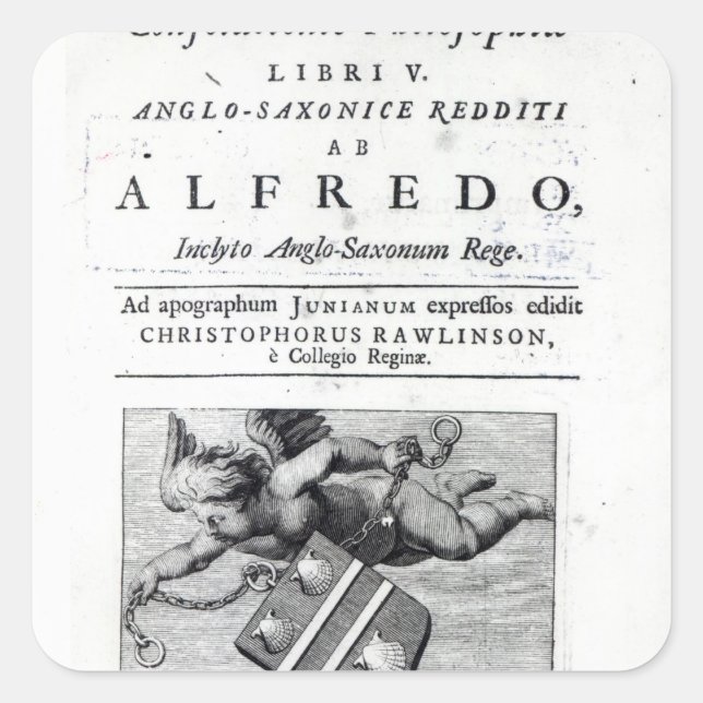Frontispiece to Christopher Rawlinson's Square Sticker (Front)