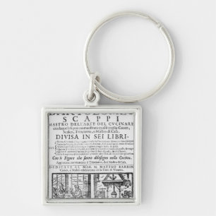 Frontispiece to cook book of Bartolomeo Scappi Key Ring