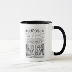 Frontispiece to cook book of Bartolomeo Scappi Mug