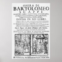 Frontispiece to cook book of Bartolomeo Scappi