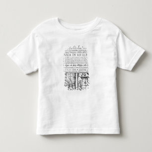 Frontispiece to cook book of Bartolomeo Scappi Toddler T-Shirt