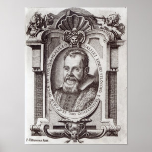 Frontispiece to 'Il Saggiatore' by Galileo Poster