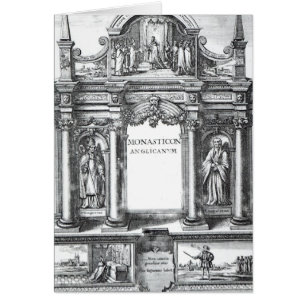 Frontispiece to 'Monasticon Anglicanum'