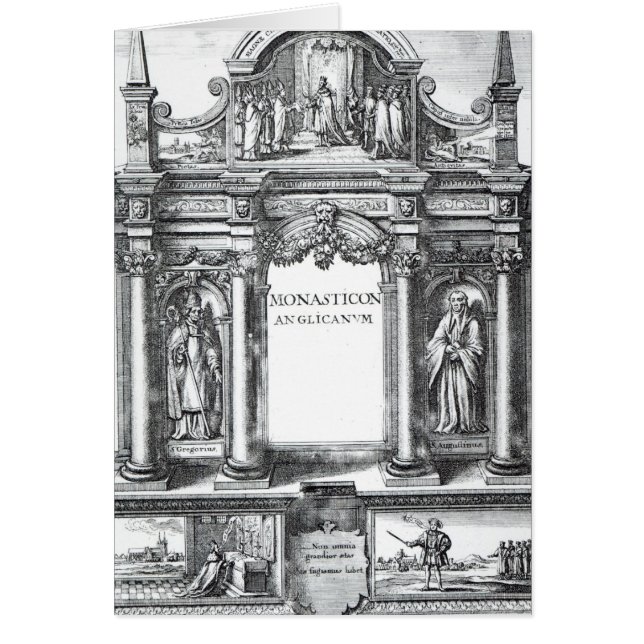 Frontispiece to 'Monasticon Anglicanum' (Front)