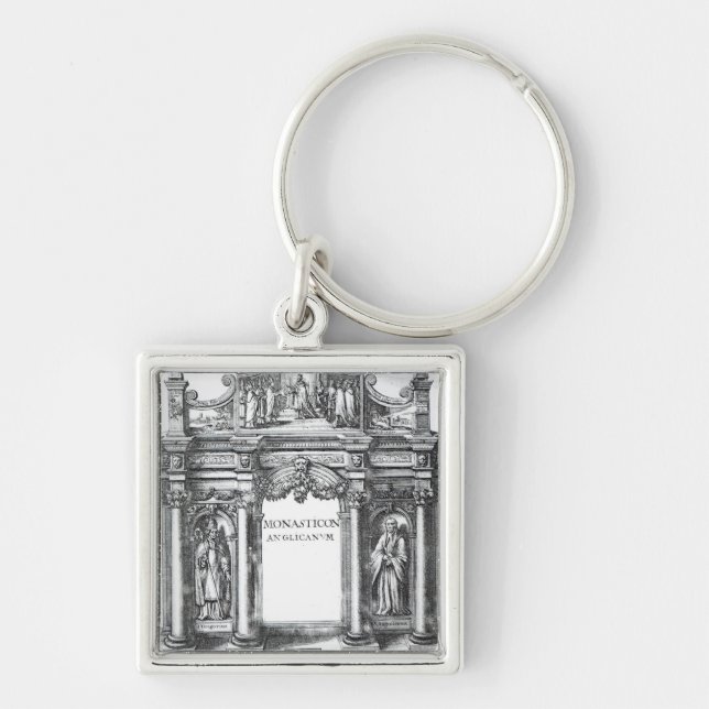 Frontispiece to 'Monasticon Anglicanum' Key Ring (Front)