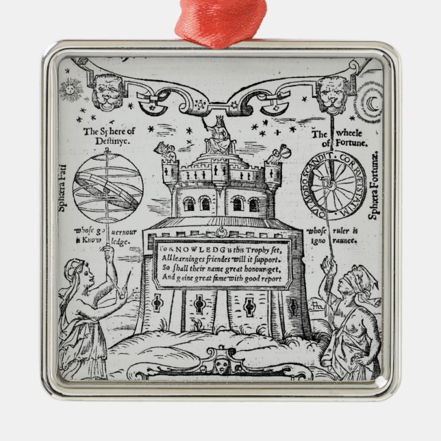 Frontispiece to 'The Castle of Knowledge' Metal Tree Decoration (Front)