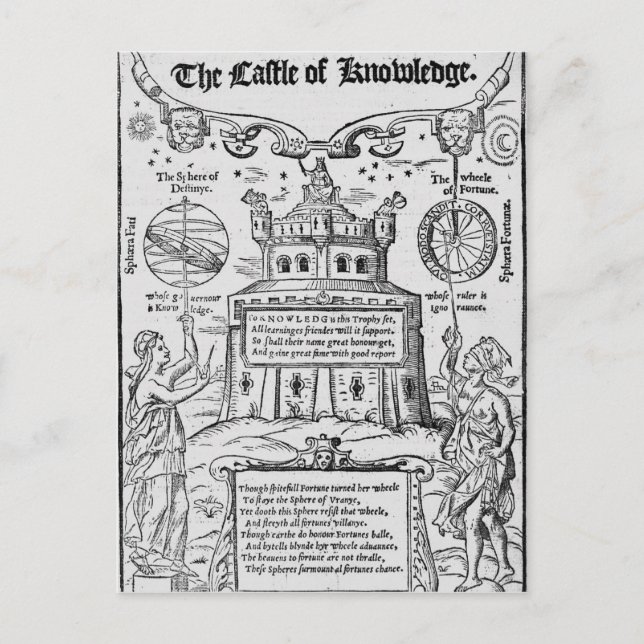 Frontispiece to 'The Castle of Knowledge' Postcard (Front)