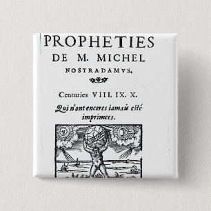 Frontispiece to 'The Prophecies 15 Cm Square Badge