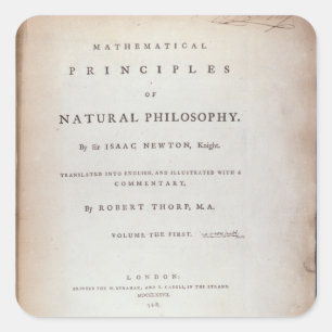 Frontispiece to Volume I Square Sticker