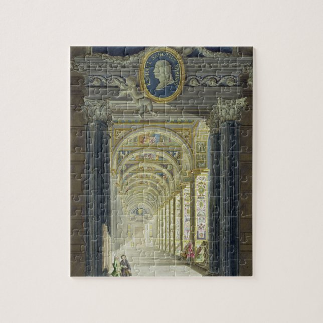 Frontispiece with a medallion portrait of Raphael Jigsaw Puzzle (Vertical)