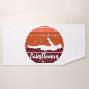 frontlever, calisthenics, street workout bath towel