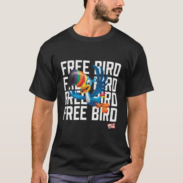 Froot Loops Toucan Sam Free Bird T-Shirt (Front)