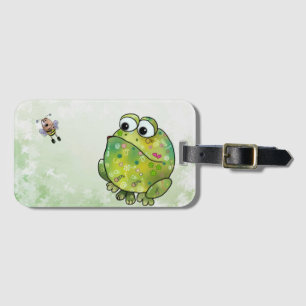 Frosch und Biene Luggage Tag