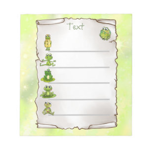 Frösche  notepad