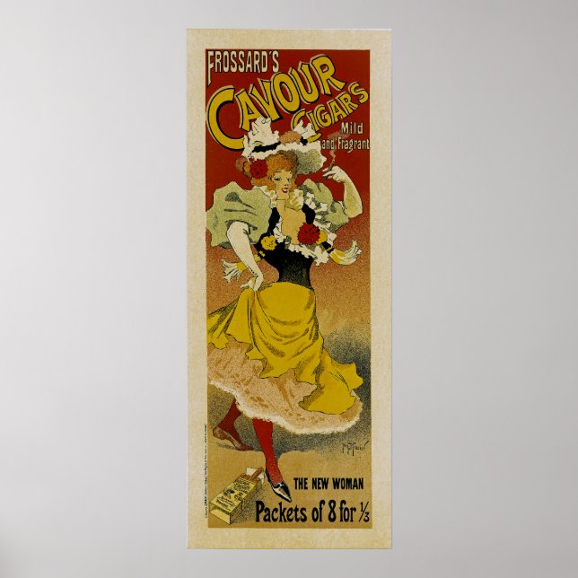 Frossard's Cavour Cigars Ad Poster (Front)