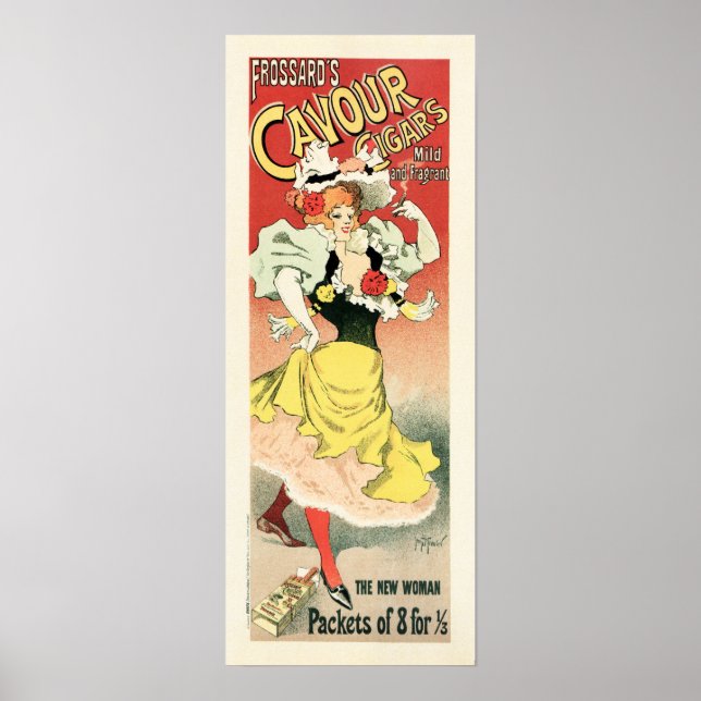 Frossard's CAVOUR CIGARS by Georges Meunier French Poster (Front)