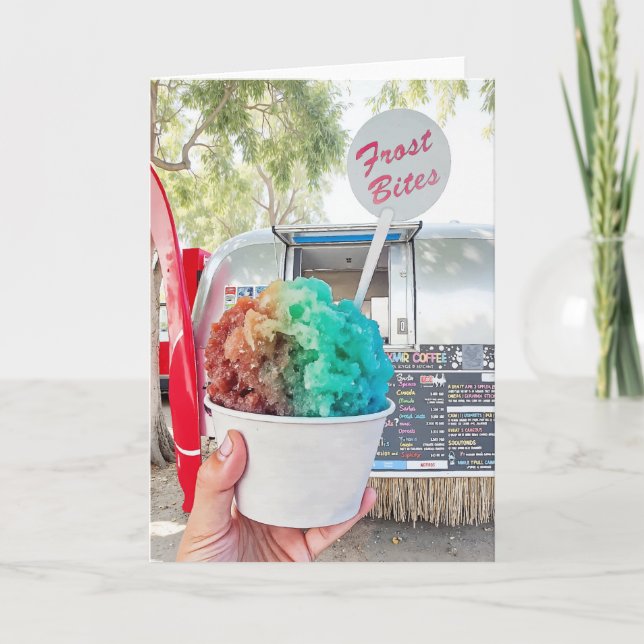 Frost Bite Seaside Florida 30A Watercolor Card (Front)