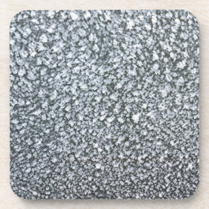 frost closeup on car window coaster