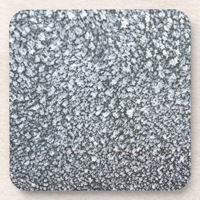 frost closeup on car window coaster (Front)