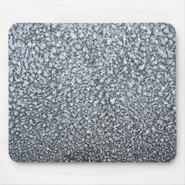 frost closeup on car window mouse pad (Front)