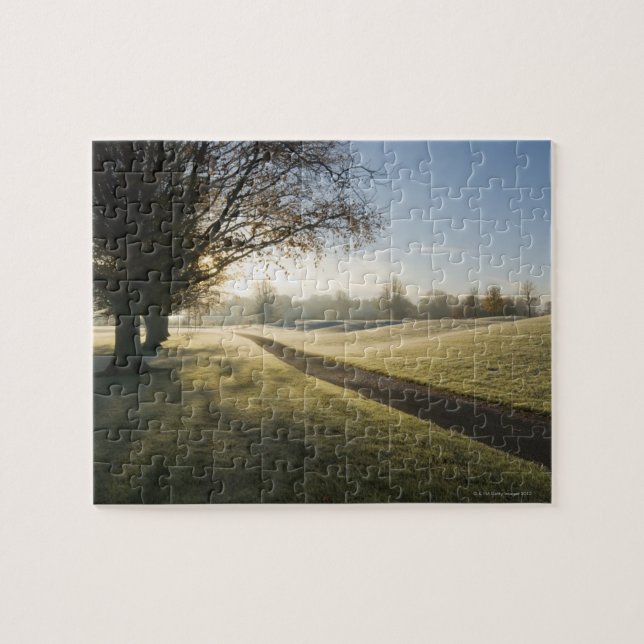 Frost-Covered Golf Course Jigsaw Puzzle (Horizontal)
