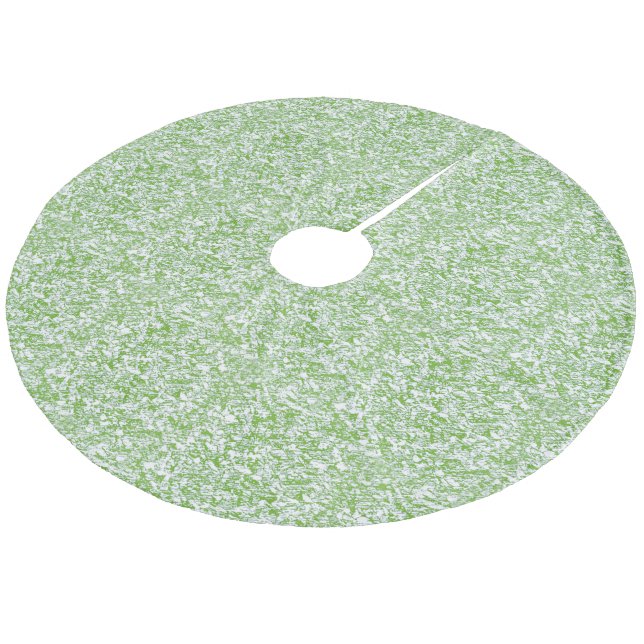 Frost Covered Grass Fleece Tree Skirt (Angled)
