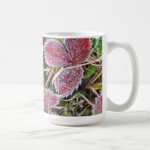 Frost covered leaves, Canada Coffee Mug